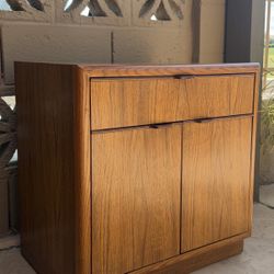 Vintage Drexel Heritage Nightstand Cabinet - Stamped/Labeled - Modern End Table