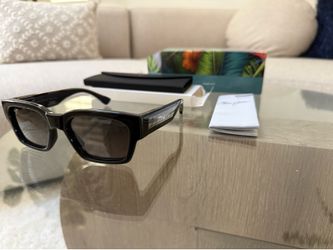 New Maui Jim Kenui Shiny Black Gray Sunglasses MJ0642S-001 / GS642-14 $369. Authentic.