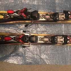 Nordica Hellcat Skis 178cm + Poles + Bag