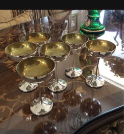 12 Italian champagne cups