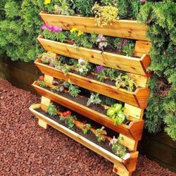 Large Small Medium Custom Made Garden bed raised elevated planter box with legs 3 4 5ft long cedar redwood For Herbs Vegetables 