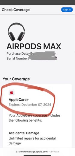 Brand New AirPods Max (Comes With AppleCare + Receipt) for Sale in