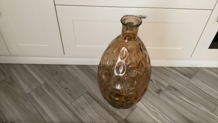 Floor Vase Glass  2 Feet Tall NEW 