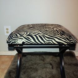 Zebra Vanity Stool