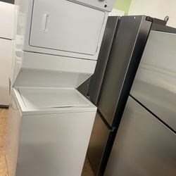 Stackable Washer And Electric Dryer 