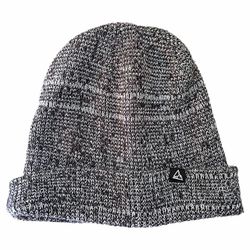Chillmeister Black & White Two-Tone Knit Beanie Cuffed Winter Hat