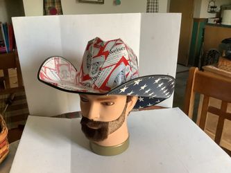 Budweiser Patriotic Cowboy/Cowgirl hat new condition one size fits most, for both women and men  Plainfield, Ill