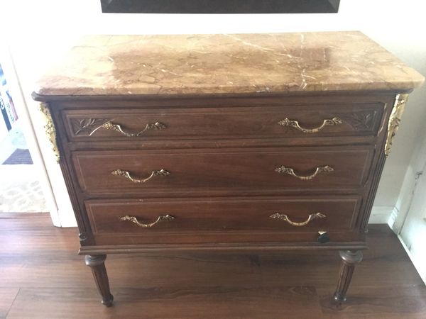 Antique Dresser 3 Drawers Marble Top Good Condition Will
