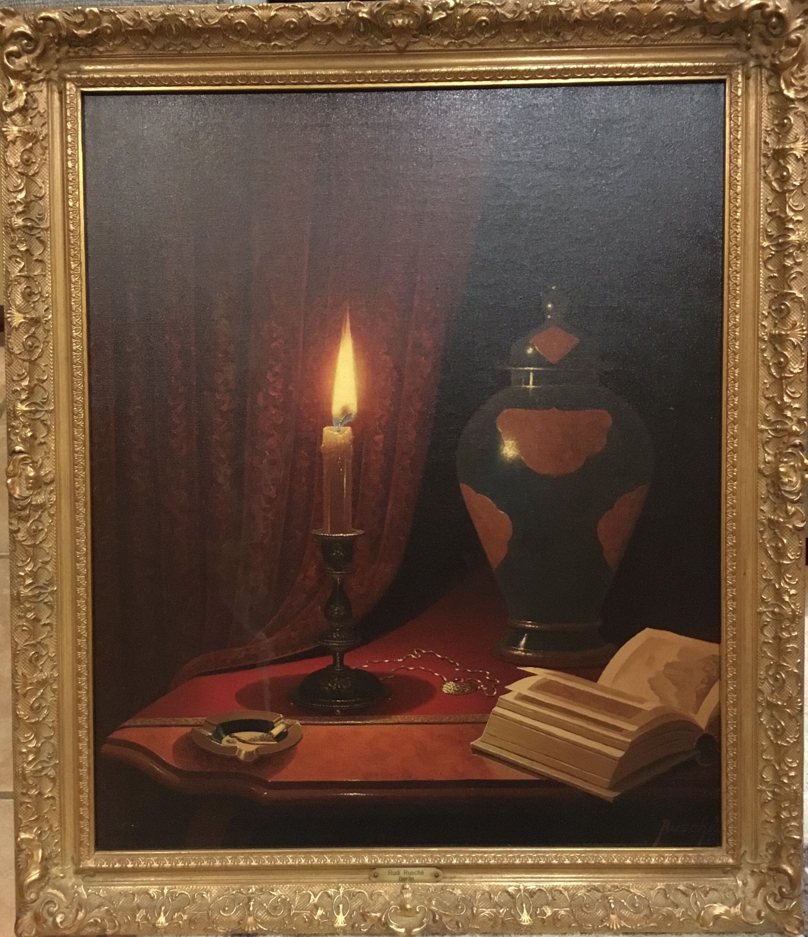 Rudi (Rudy) Rusche - Original Candle Oil Painting