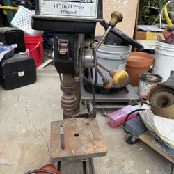 Drill Press and Grinder