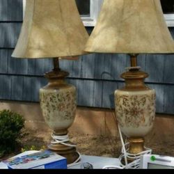 2 Lamps  Antique   Stamped Made In France  