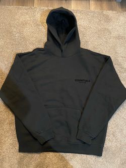 Fear of God Essentials Black Pullover Hoodie