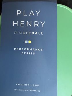 Play Henry Pickleball Paddle