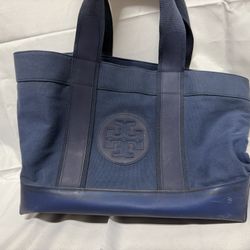 Tory Burch Navy Blue Tote 