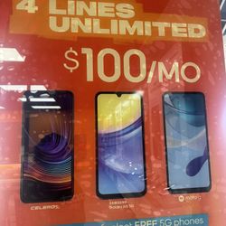 4 Lines Unlimited For $100🔥🔥