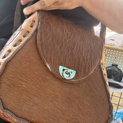 Cow Hide Leather Purse