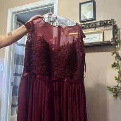 Woman’s Red Dress