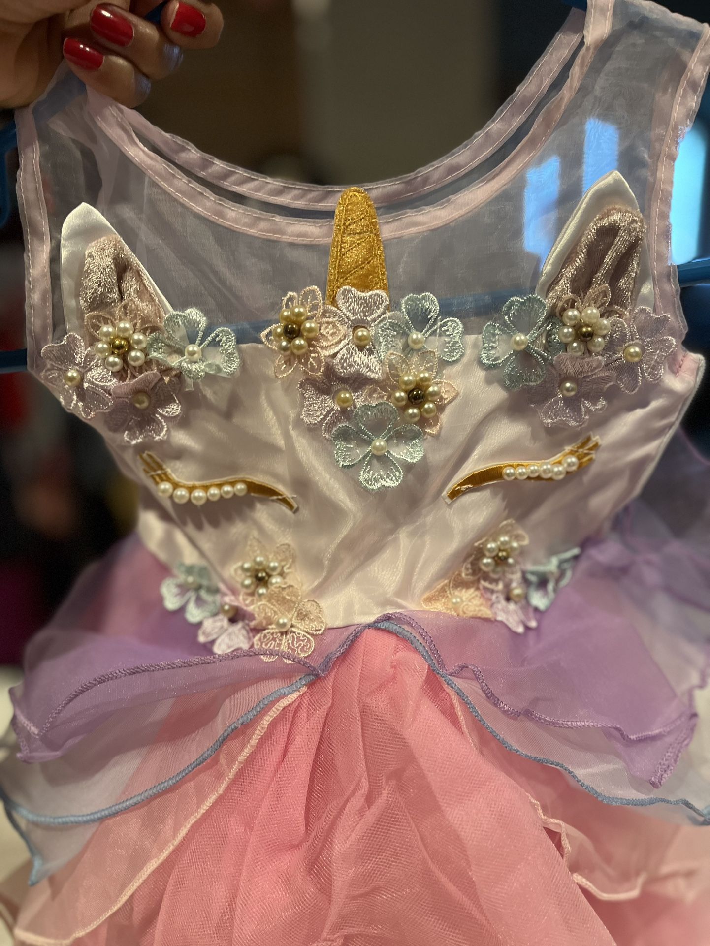 12 Months Old Dress And Shoes/ Unicorn