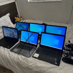 Laptop Computers 4 Total Hp And Dell All Working Great 