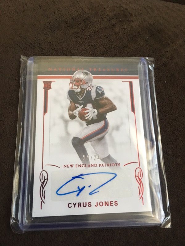 2016 PANINI CYRUS JONES AUTOGRAPHED #24/24