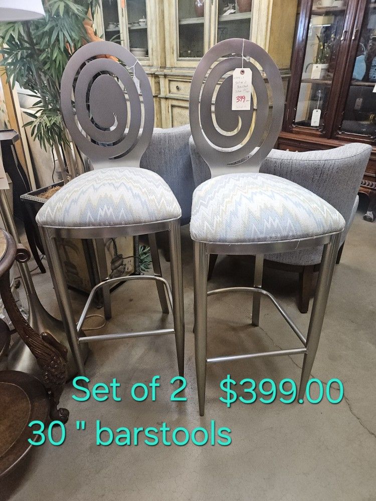 Barstools Set Of 2 ModernWe are located at 2811 East Bell road. Another Time Around Furniture.