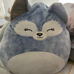Melani The Squishmellow!!! She Is Huge , Light Blue Fox 