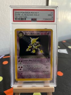 PSA 9 Dark Alakazam Holo 1st Edition Pokemon Rocket 2000