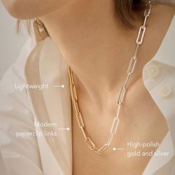 Double the style! The two-tone necklace you won't want to take off.