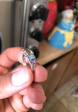 925 silver with gem stones ‘birth stones’