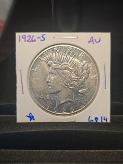 1926-S Peace Dollar -AU