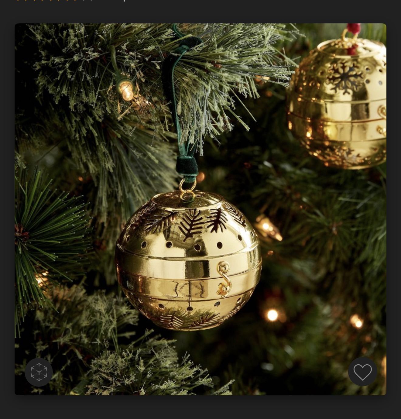  CHRISTMAS  SCENTED BRASS ORNAMENT 