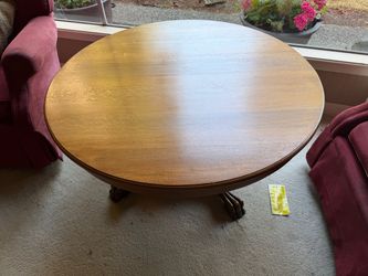 Solid Oak round table
