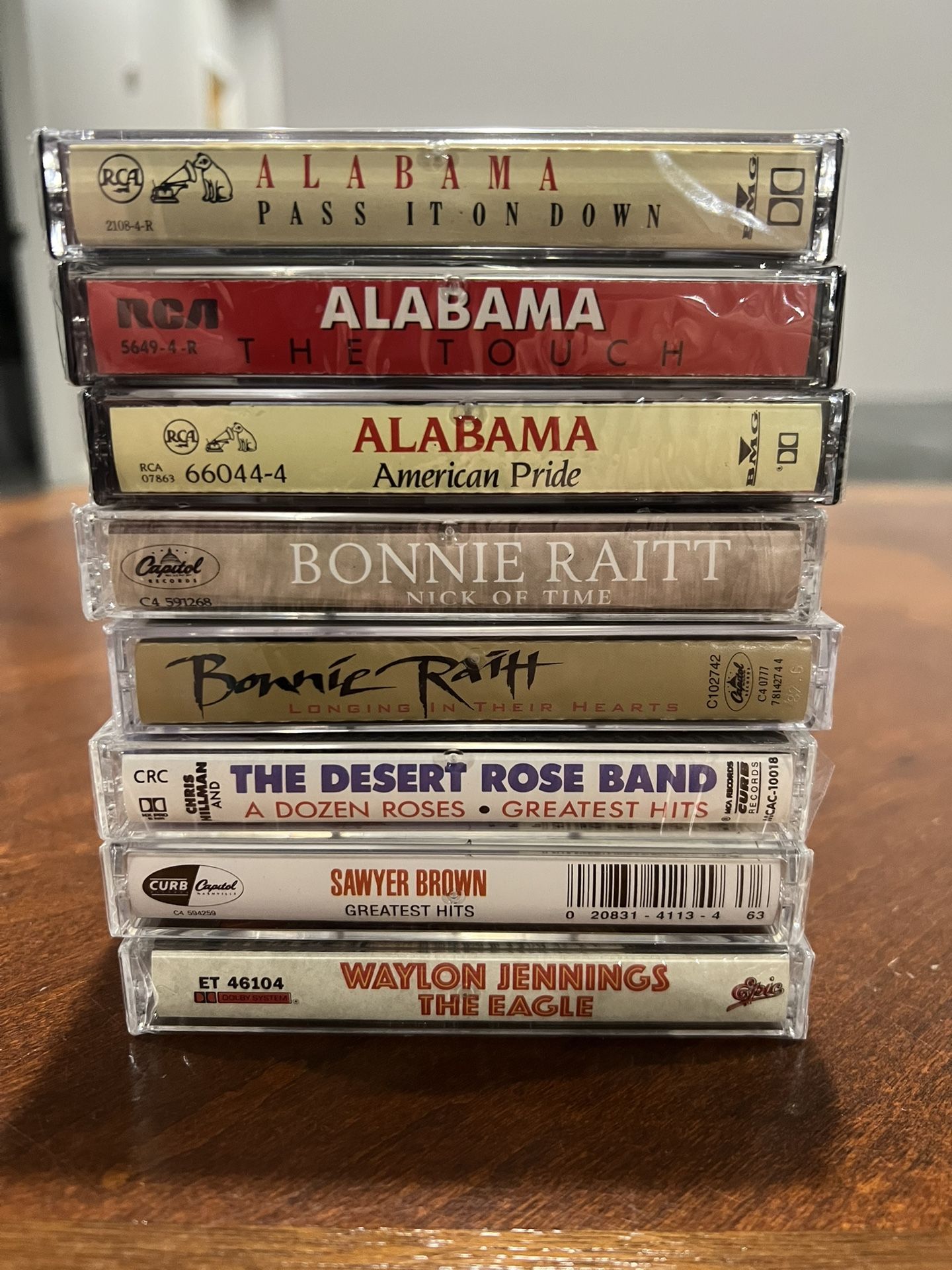 Lot of 8 Music Cassettes - Brand New Factory Sealed , Country Music.