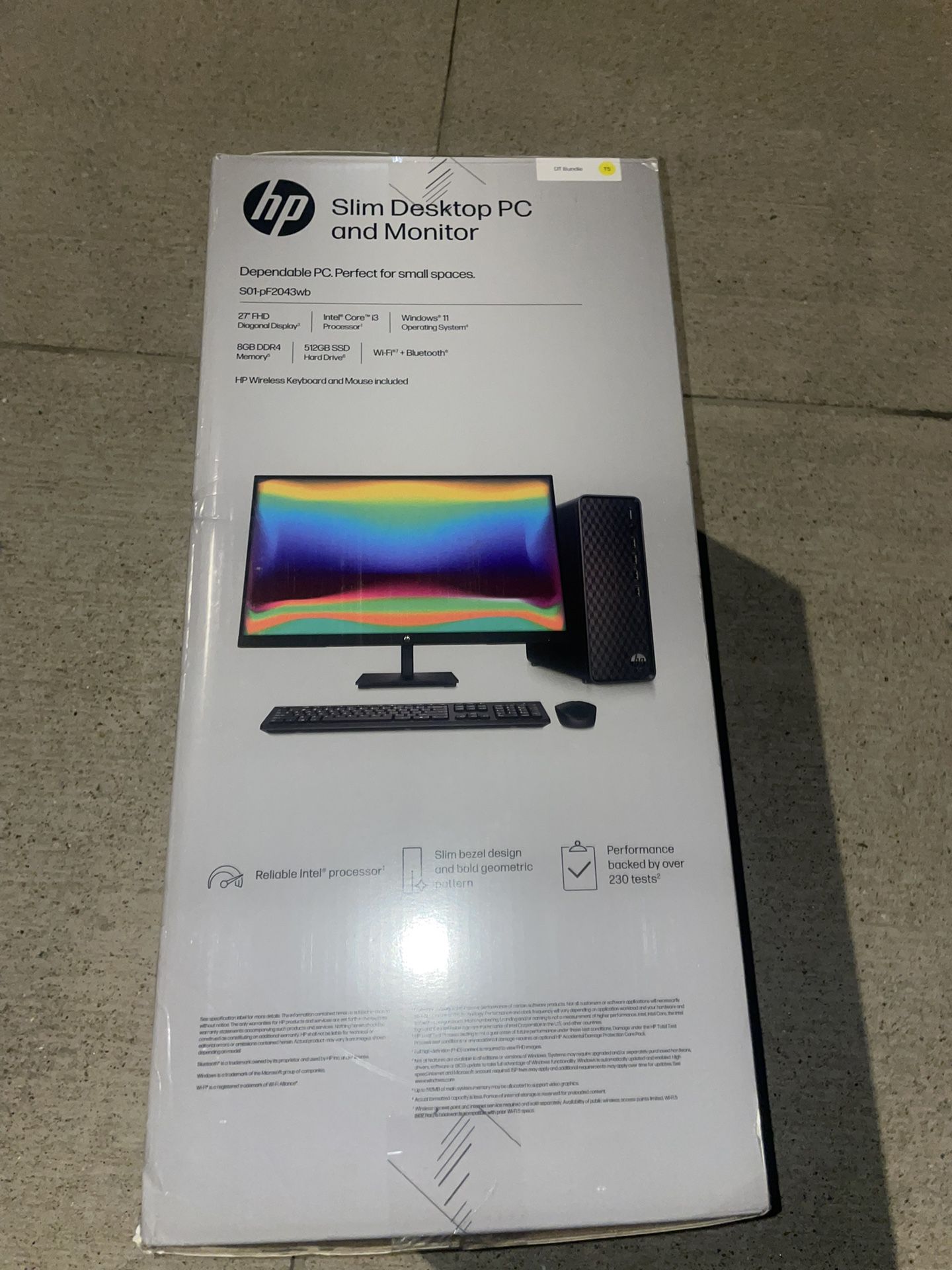 HP Slim Desktop PC & Monitor 