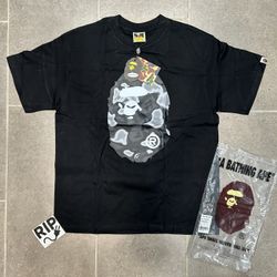 Bape Grey Liquid Camo T-Shirt