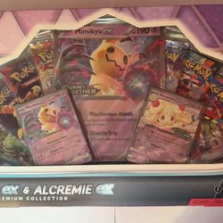 Mimikyu Ex and Alcremie Ex Premium Collection