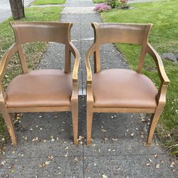 Pair of Curvy Arm Chairs