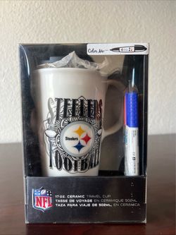 NFL Pittsburgh Steelers 17oz Ceramic Travel Mug Color Me