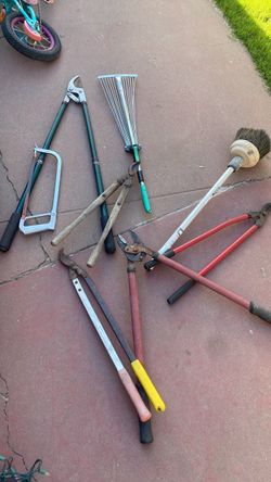 Assorted yard tools