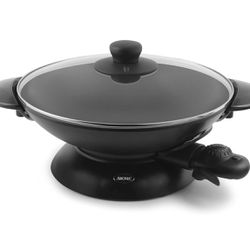 Electric Non Stick Wok With Lid