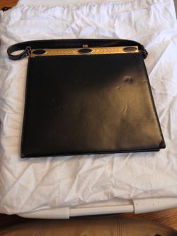 Vintage Black Leather Purse