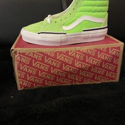 Neon Green And White Vans