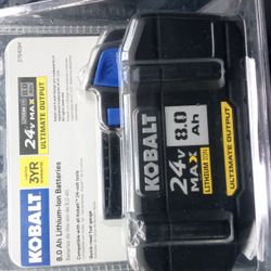 Kobalt 24 Volt Max 8.0 Ultimate Output