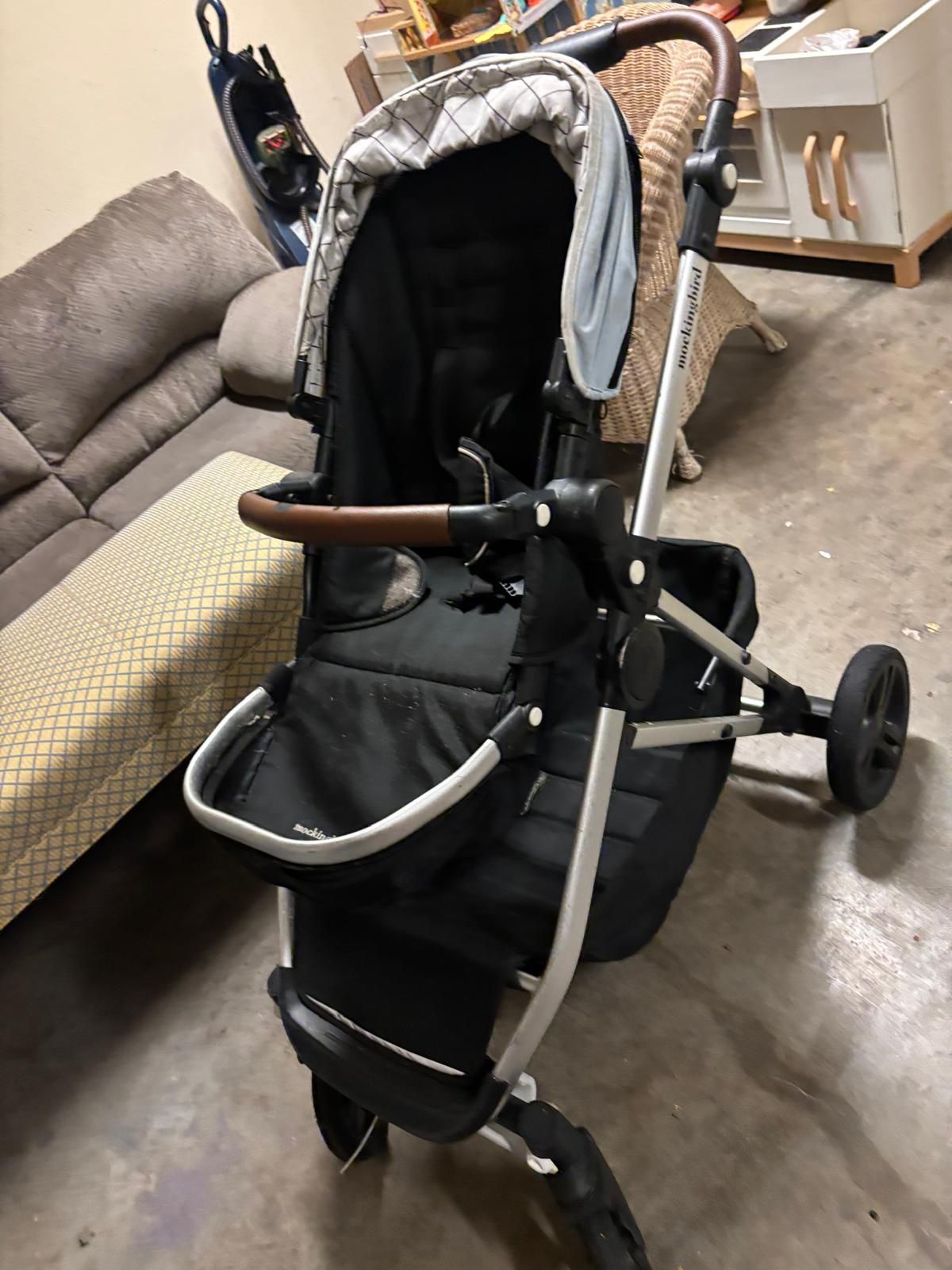 Mockingbird Single to Double Stroller with 2nd Seat Kit