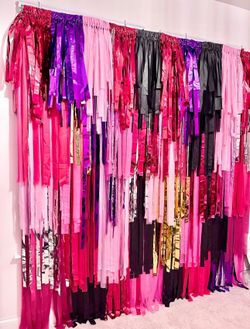 Metallic Fringe Party Backdrop 7 ft X 8 ft