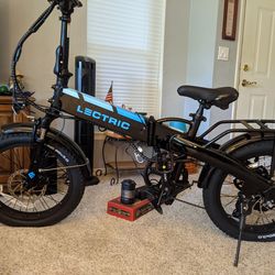 Lectric brand electric foldable bike.