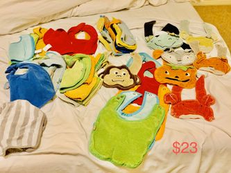 40 different variety of bibs for kids