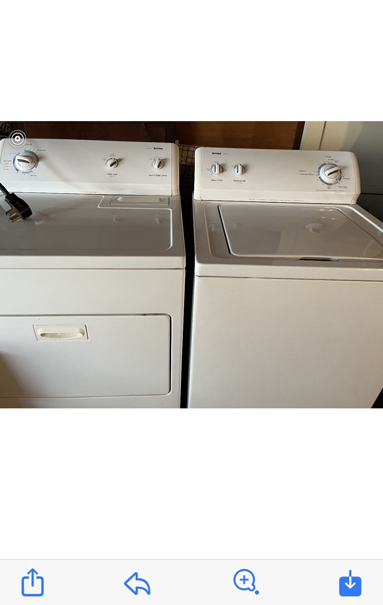 Washer & Electric Dryer - Kenmore
