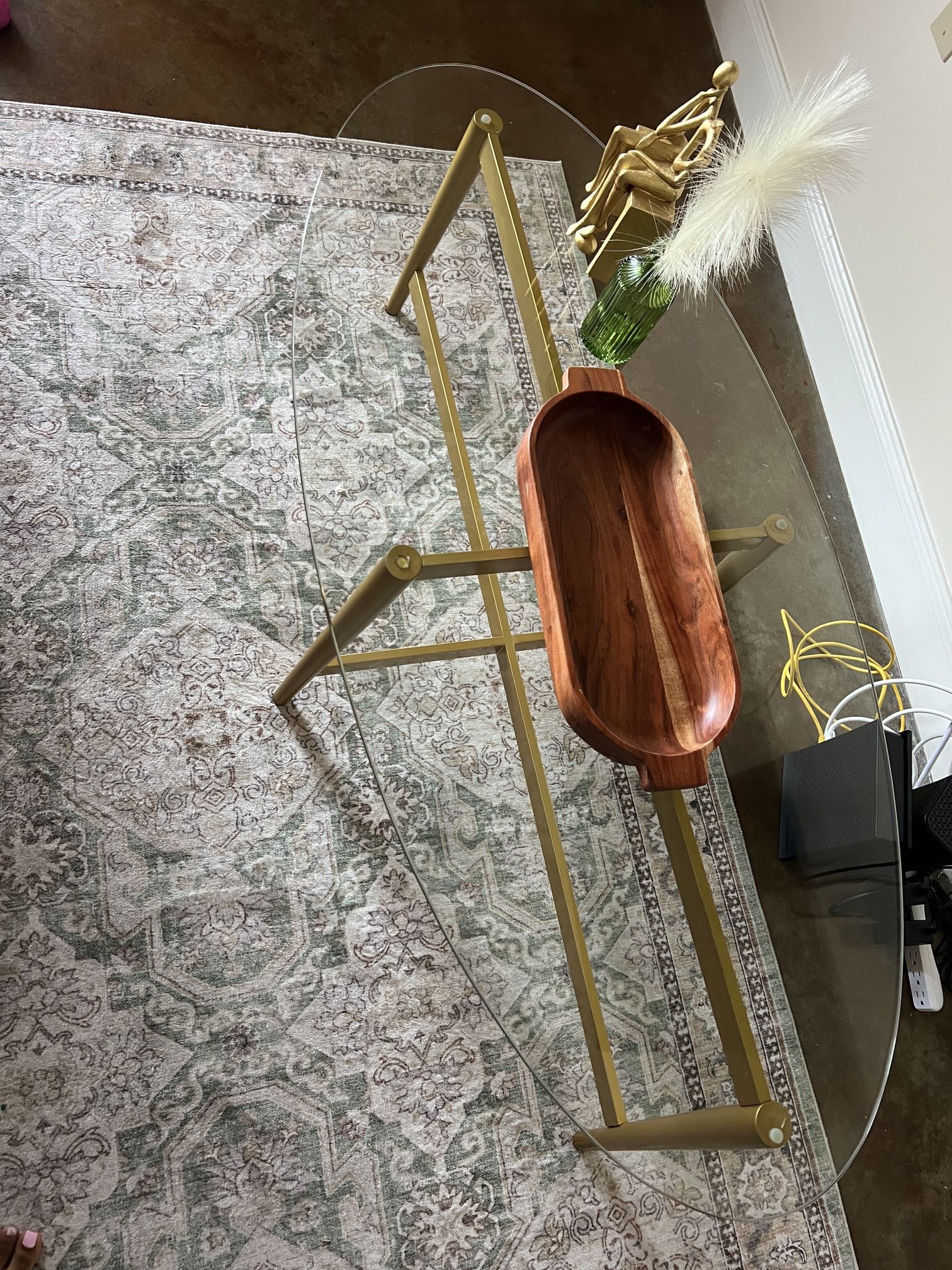 Gold coffee table