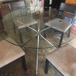 Round Glass Kitchen Table